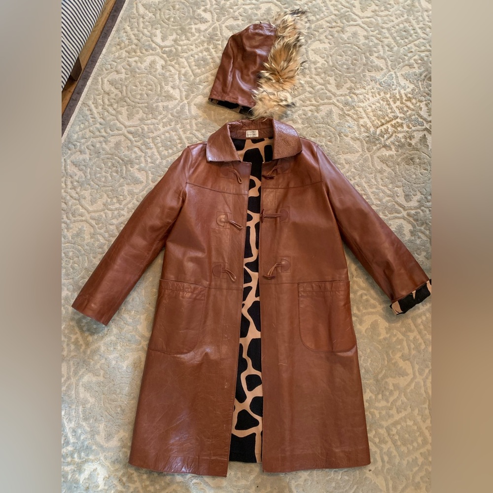 Philosophy D1 Alberta Ferreting - three quarter length leather jacket!